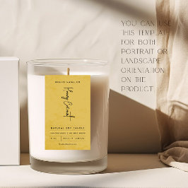 Modern Golden Rustic Label