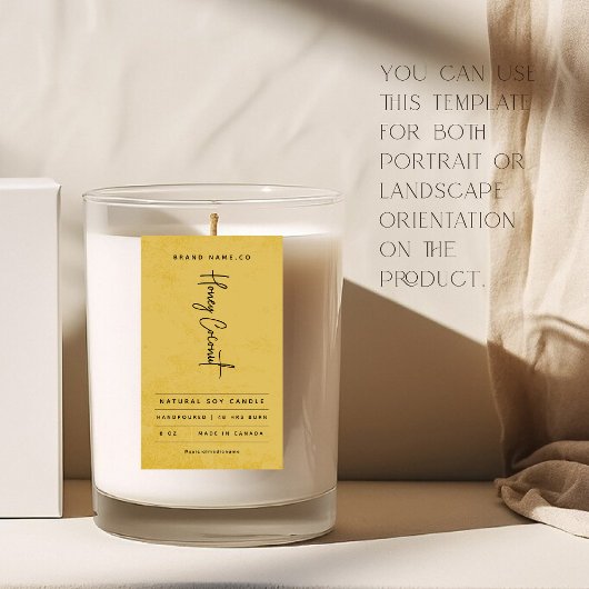 Modern Golden Rustic Label