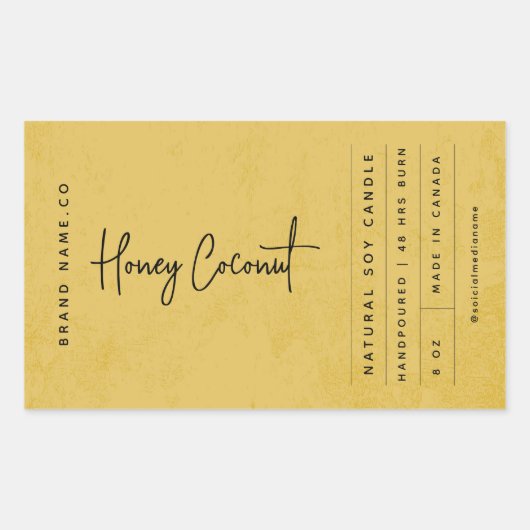 Modern Golden Rustic Label (Voorkant)