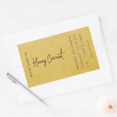 Modern Golden Rustic Label (Envelop)