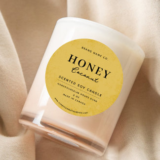 Modern Golden Rustic Ronde Sticker