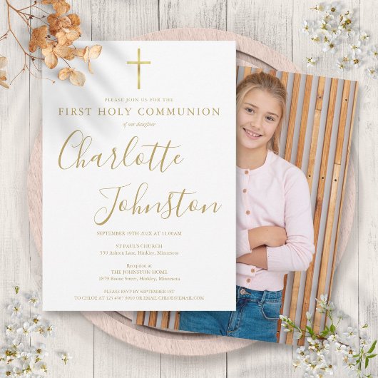 Modern Golden Signature First Kaart