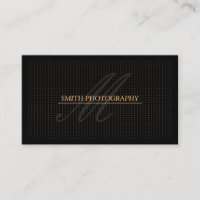 Modern Golden Stippen Fotografie zwart Visitekaart
