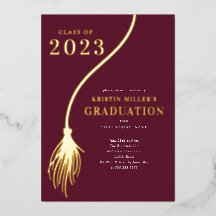 Modern Golden Tassel Afstuderen