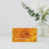 Modern Golden Yellow Marigold Flower Visitekaartje (Staand voorkant)