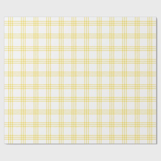 Modern Golden Yellow Pset |Groot patroon| Cadeaupapier (Vlak)