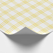 Modern Golden Yellow Pset |Groot patroon| Cadeaupapier (Hoek)