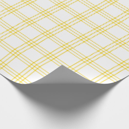 Modern Golden Yellow Pset |Groot patroon| Cadeaupapier (Hoek)