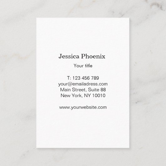 Modern Goldener Kreis Aquarell Grau Schwarz Visitekaartje (Achterkant)