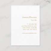 Modern Goldener Kreis Schwarz Visitekaartje (Achterkant)