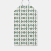 Modern Golf Baby Gender Reveal Par-t-shirt Cadeaulabel (Achterkant)