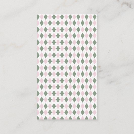 Modern Golf Baby Gender Reveal Par-t-shirt Informatiekaartje (Achterkant)