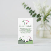 Modern Golf Baby Gender Reveal Par-t-shirt Informatiekaartje (Staand voorkant)