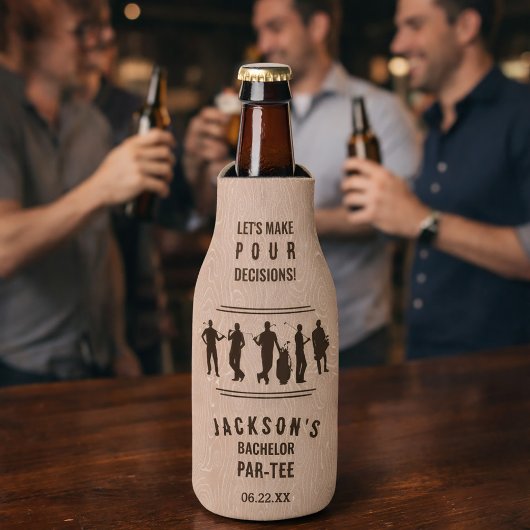 Modern Golf Bachelor Par-tee Bachelor Party  Flesjeskoeler