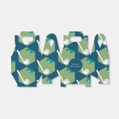 Modern Golf Ball Hole Party Birthday Baby Pattern Bedankdoosjes (Uitgevouwen)