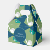 Modern Golf Ball Hole Party Birthday Baby Pattern Bedankdoosjes (Voorkant Zijde)