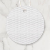 Modern Golf Balls Blue White Fun Golfing Bedankjes Labels (Achterkant)