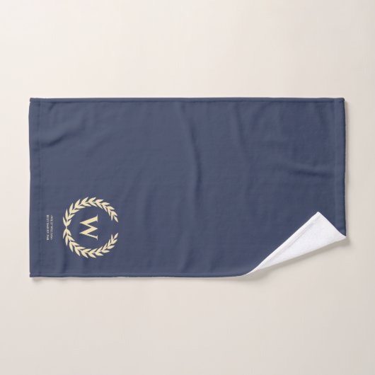 MODERN GOLF DAD GOLF VADERDAG MONOGRAM BAD HANDDOEK (Handdoek)