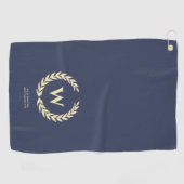 MODERN GOLF DAD GOLF VADERDAG MONOGRAM GOLFHANDDOEK (Horizontaal)
