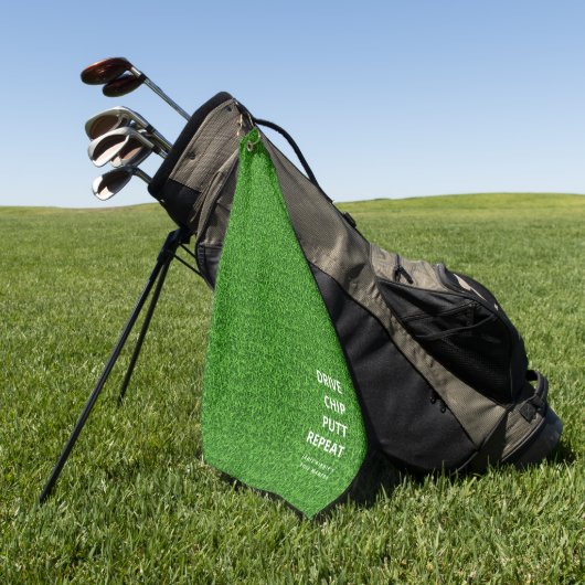 MODERN GOLF DAD VADERDAG DRIVE CHIP STELT GROEN GOLFHANDDOEK (Groen)