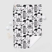 Modern Golf Equipment and Accessoires Pattern Golfhanddoek (Insitu)