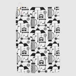 Modern Golf Equipment and Accessoires Pattern Golfhanddoek