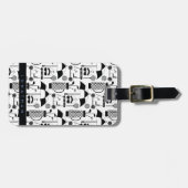 Modern Golf Equipment and Accessoires Pattern Lugg Bagagelabel (Voorkant horizontaal)