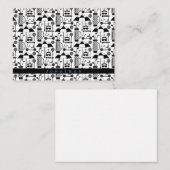 Modern Golf Equipment and Accessoires Pattern  Notitiekaartje (Voorkant / Achterkant)