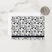 Modern Golf Equipment and Accessoires Pattern  Notitiekaartje (Voorkant / Achterkant in situ)