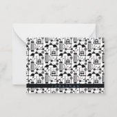 Modern Golf Equipment and Accessoires Pattern  Notitiekaartje (Voorkant)