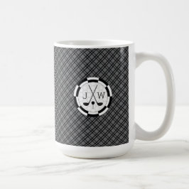 Modern Golf Equipment Motif en Monogram Koffiemok