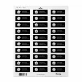 Modern Golf Equipment Motif en Monogram Label (Full Sheet)