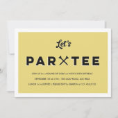 Modern Golf Party Kaart (Voorkant)