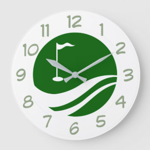 Modern Golf Theme Mannen Wall Decor Clocks Grote Klok