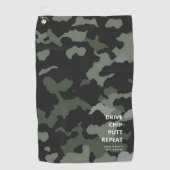 MODERN GOLF VADERDAG DRIVE CHIP POTT HERHAALD GOLFHANDDOEK (Voorkant)