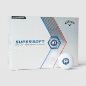 Modern Golfer Blue Grappige Dames Cadeaubox Golfballen (Verpakking)