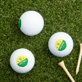 Modern Golfer Diagonaal Monogram Golfballen (Insitu Gras)