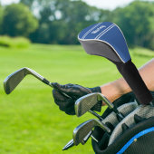 Modern Golfer Sports Player Custom Name Club Blue Golfheadcover