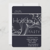 Modern golvend bokeh corporate Holiday party Kaart (Voorkant)