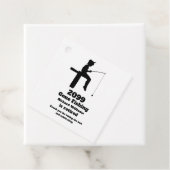 Modern Gone Viste gepensioneerde zittende visser Bedankjes Labels (In situ)