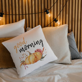 Modern Good Morning Pumpkin Quote Kussen