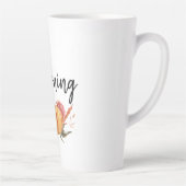 Modern Good Morning Pumpkin Quote Latte Mok (Rechts)