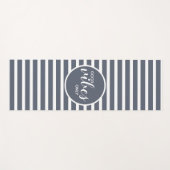 Modern Good Vibes Only Blue Stylish Typografie Yogamat (Voorkant (horizontaal))