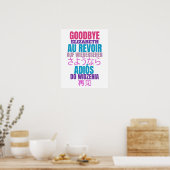 Modern Goodbye Farewell Party Poster (Keuken)