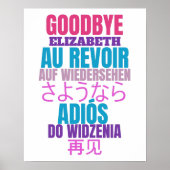 Modern Goodbye Farewell Party Poster (Voorkant)