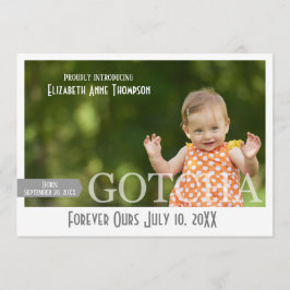 Modern Gotcha Day - Aankondiging van adoptie