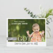 Modern Gotcha Day - Aankondiging van adoptie (Staand voorkant)