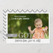 Modern Gotcha Day - Aankondiging van adoptie (Voorkant / Achterkant)