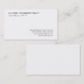 Modern gothic Black White aantrekkelijk Visitekaar Visitekaartje (Voorkant / Achterkant)