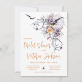 Modern Gothic Halloween Vrijgezellenfeest Kaart (Voorkant)